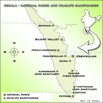 kerala-wildlife-map