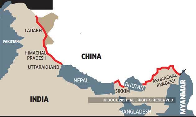 map-china-india-border