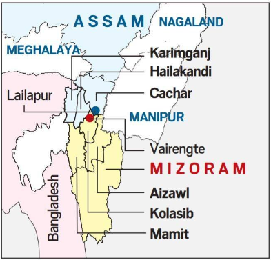 Assam-Mizo border